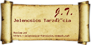 Jelencsics Tarzícia névjegykártya